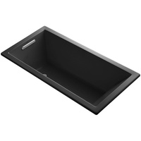  UnderScore VibrAcoustic 60'' x 30'' Soaking Tub - Black