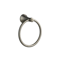  Coralais Towel Ring Bathroom Accessory - Vibrant Brushed Nickel