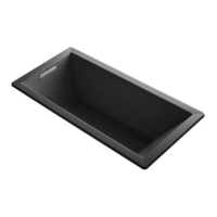  Underscore 66" Soaking Tub - Black