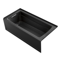  Archer 66" Soaking Tub - Black