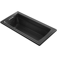  Archer 66" Whirlpool Bath - Black