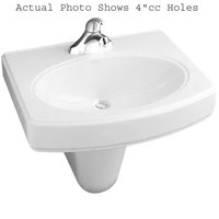  Pinoir Wall Hung Bathroom Sink - White
