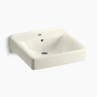  Soho Wall Hung Bathroom Sink - Biscuit