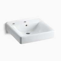 Wall Hung Bathroom Sink 20'' x 18'' x 7''