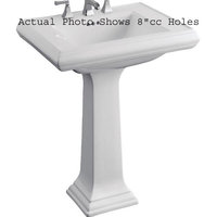  Memoirs Classic Pedestal Bathroom Sink - White