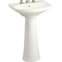 Cimarron Pedestal Bathroom Sink - Biscuit