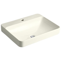  Vox Vessel Style Bathroom Sink - Biscuit