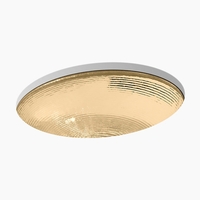  Whist Undermount Style Bathroom Sink - Translucent Sandlewood