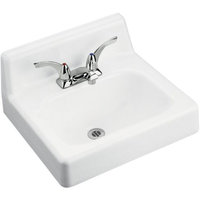  Hudson Wall Hung Bathroom Sink - White