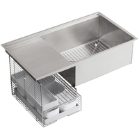  Stages Stainless Steel Undermount - Single Bowl Kitchen Sink - Stainless Steel