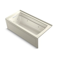  Archer 66" Whirlpool Bath - Biscuit