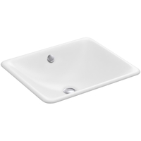  Iron Plains Undermount Style Bathroom Sink - White