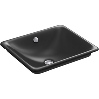  Iron Plains Vessel Style Bathroom Sink - Black