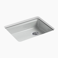  Riverby White/Color Undermount - Single Bowl Kitchen Sink - Ice Grey