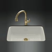  Cape Dory White/Color Undermount - Single Bowl Kitchen Sink - Ice Grey