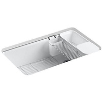  Riverby White/Color Undermount - Single Bowl Kitchen Sink - White