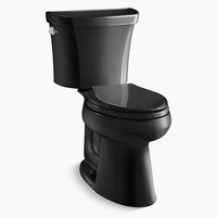  Highline Two Piece Toilet - Black