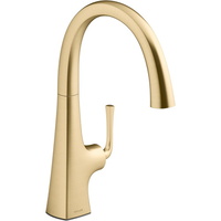  Graze Single-Hole Bar Faucet - Vibrant Brushed Moderne Brass