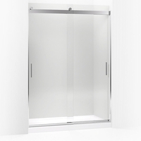  Levity Shower Door - Sliding Shower Door - Bright Polished Silver
