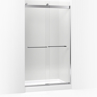  Levity Shower Door - Sliding Shower Door - Bright Polished Silver