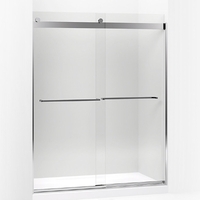  Levity Shower Door - Sliding Shower Door - Bright Polished Silver