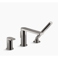  Composed Deck Mount With Handshower Tub Faucet - Vibrant Titanium