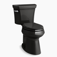  Highline Two Piece Toilet - Black