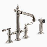  Artifacts Two-Handle Kitchen Faucet - Vibrant Stainless