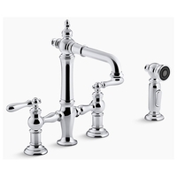  Artifacts Widespread Bar Faucet - Polished Chrome