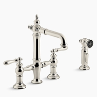  Artifacts Widespread Bar Faucet - Vibrant Polished Nickel