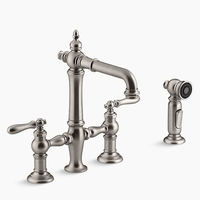  Artifacts Widespread Bar Faucet - Vibrant Stainless