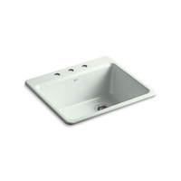  Riverby White/Color Single Bowl Kitchen Sink - Sea Salt