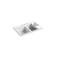 Double Bowl Kitchen Sink 33'' x 22'' x 9-5/8''