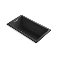  UnderScore VibrAcoustic 60'' x 32'' Soaking Tub - Black