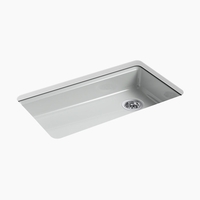  Riverby White/Color Undermount - Single Bowl Kitchen Sink - Ice Grey