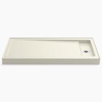  Bellwether Single Threshold 48'' and Larger Shower Base - Biscuit