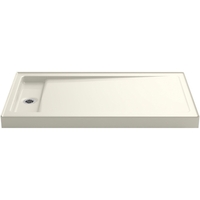 Bellwether Single Threshold 48'' and Larger Shower Base - Biscuit