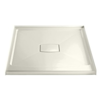  Archer Single Threshold Up To 42" Shower Base - Biscuit