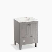  Poplin Up to 24" Bathroom Vanity - Mohair Grey