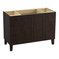  Poplin Vanity Base Bathroom Vanity - Claret Suede
