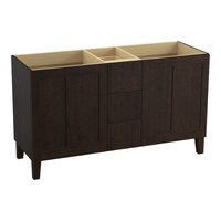  Poplin Vanity Base Bathroom Vanity - Claret Suede