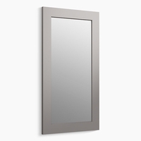  Poplin Square / Rectangular Mirror - Mohair Grey