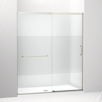  Elate Shower Door - Sliding Shower Door - Anodized Matte Nickel