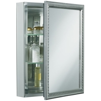  Swing Door Medicine Cabinet - Silver