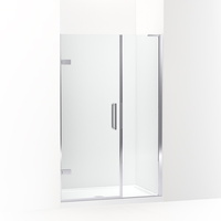  Composed Shower Door - Fixed Shower Door - Bright Polished Silver