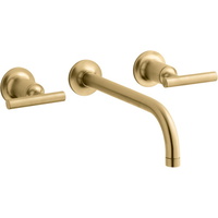  Purist Bathroom Sink Faucet Trim Trim Kit - Vibrant Brushed Moderne Brass