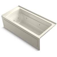  Archer 66" Whirlpool Bath - Biscuit