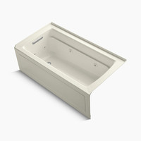  Archer 60'' x 32'' Whirlpool Bath - Biscuit