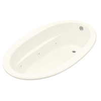  Sunward 72" x 42" Whirlpool Bath - Biscuit