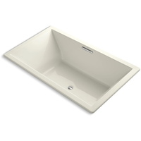  UnderScore VibrAcoustic 72" x 42" Soaking Tub - Biscuit